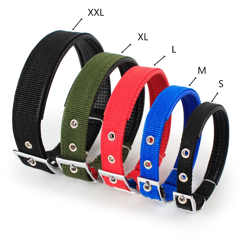 Solid Dog Collars  Nylon Dog Collar For Small Medium Large Dogs Teddy Keji Pitbull Bulldog Beagle thumbnail 4