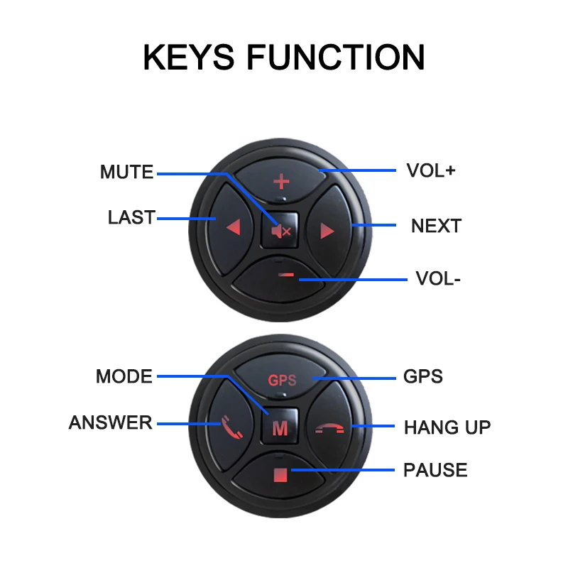 wireless multi-function Steering Wheel Control for android Car Radio DVD GPS multimedia Remote Control Buttons 2 din universal thumbnail 3