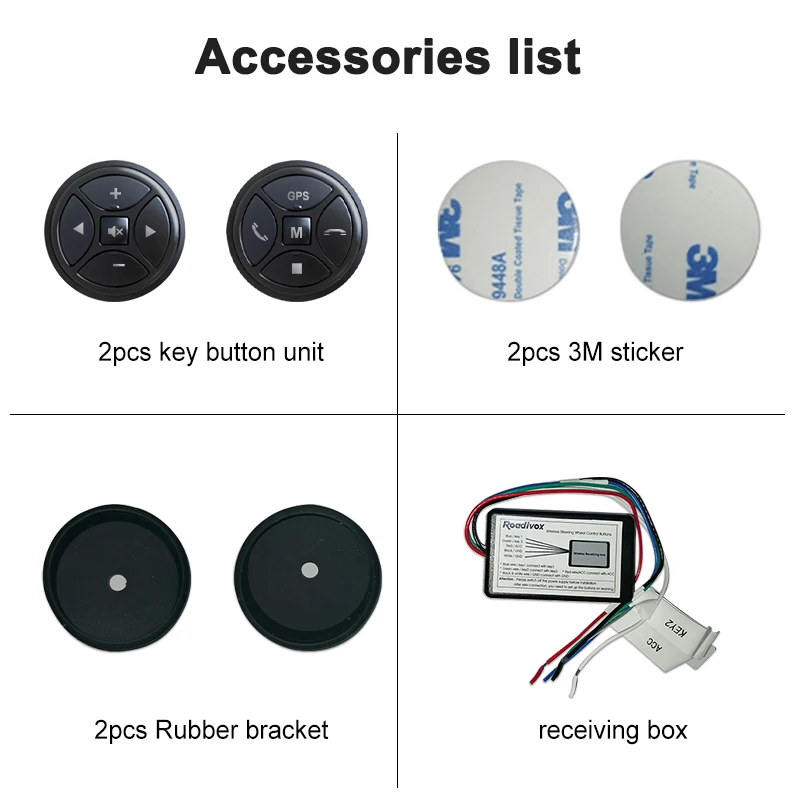 wireless multi-function Steering Wheel Control for android Car Radio DVD GPS multimedia Remote Control Buttons 2 din universal thumbnail 6