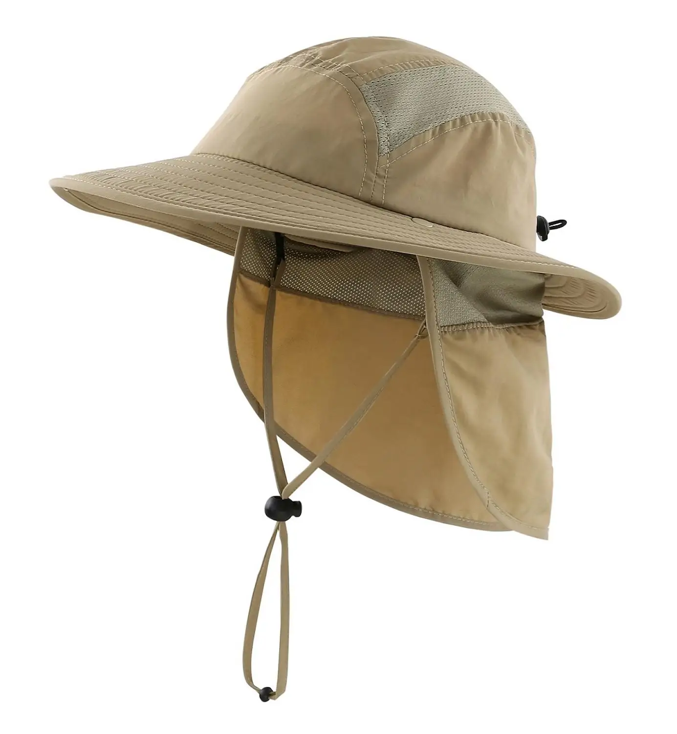 Connectyle Toddler Boys Girls Summer Sun Hat UPF50+ Bucket Hats with Detachable Neck Flap Summer Beach Hat Kids Safari Play Hats thumbnail 2