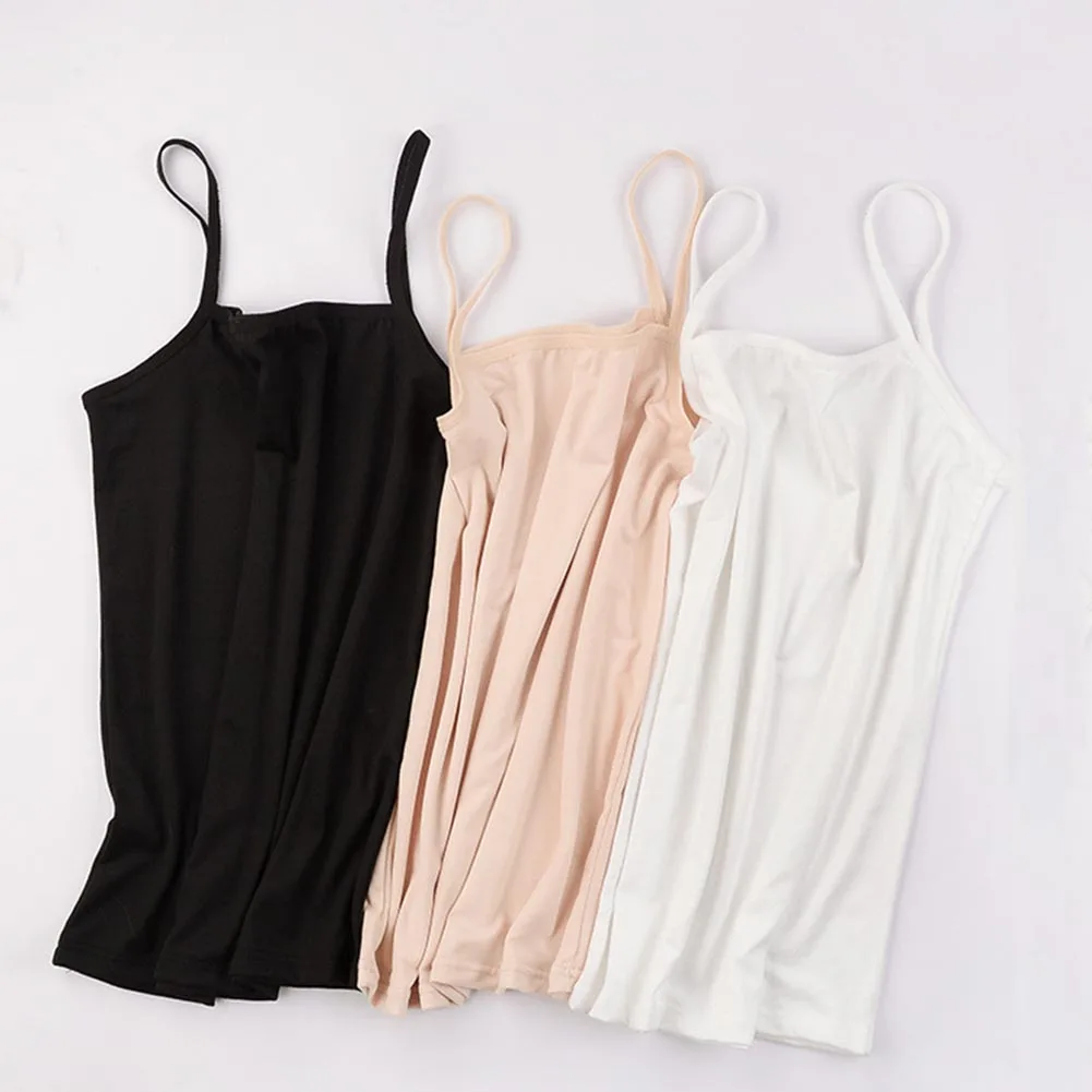 Summer Tank Top Women Sexy Slim Camisole Spaghetti Strap Cotton Vest Breathable Female Undershirt Camis Tank Tops for Women thumbnail 2