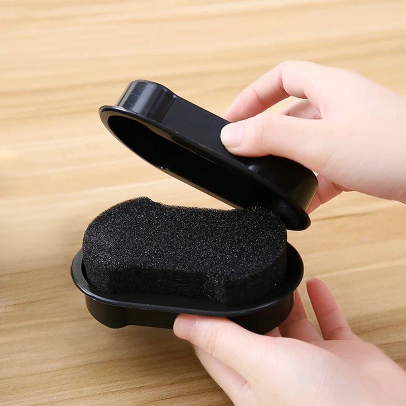 1Pcs Double-Faced Quick Shine Shoes Brush Multifunctional Leather Polishing Colorless liquid wax shining Sponge polisher Shoe thumbnail 6