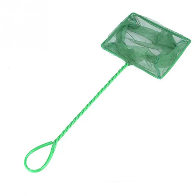 Portable Fish Net Long Handle Square Aquarium Accessories Fish Tank Landing Net Fishing Net Fish Floating Objects Cleaning Tool thumbnail 5