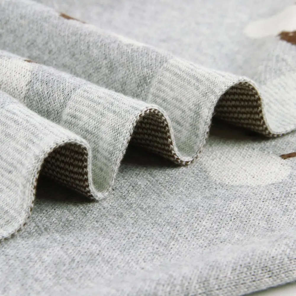 Baby Blankets Knitted Newborn Swaddle Stroller Bedding Wrap Cartoon Alpaca Infantil Boys Girls Receiving Blanket Children Quilts thumbnail 4