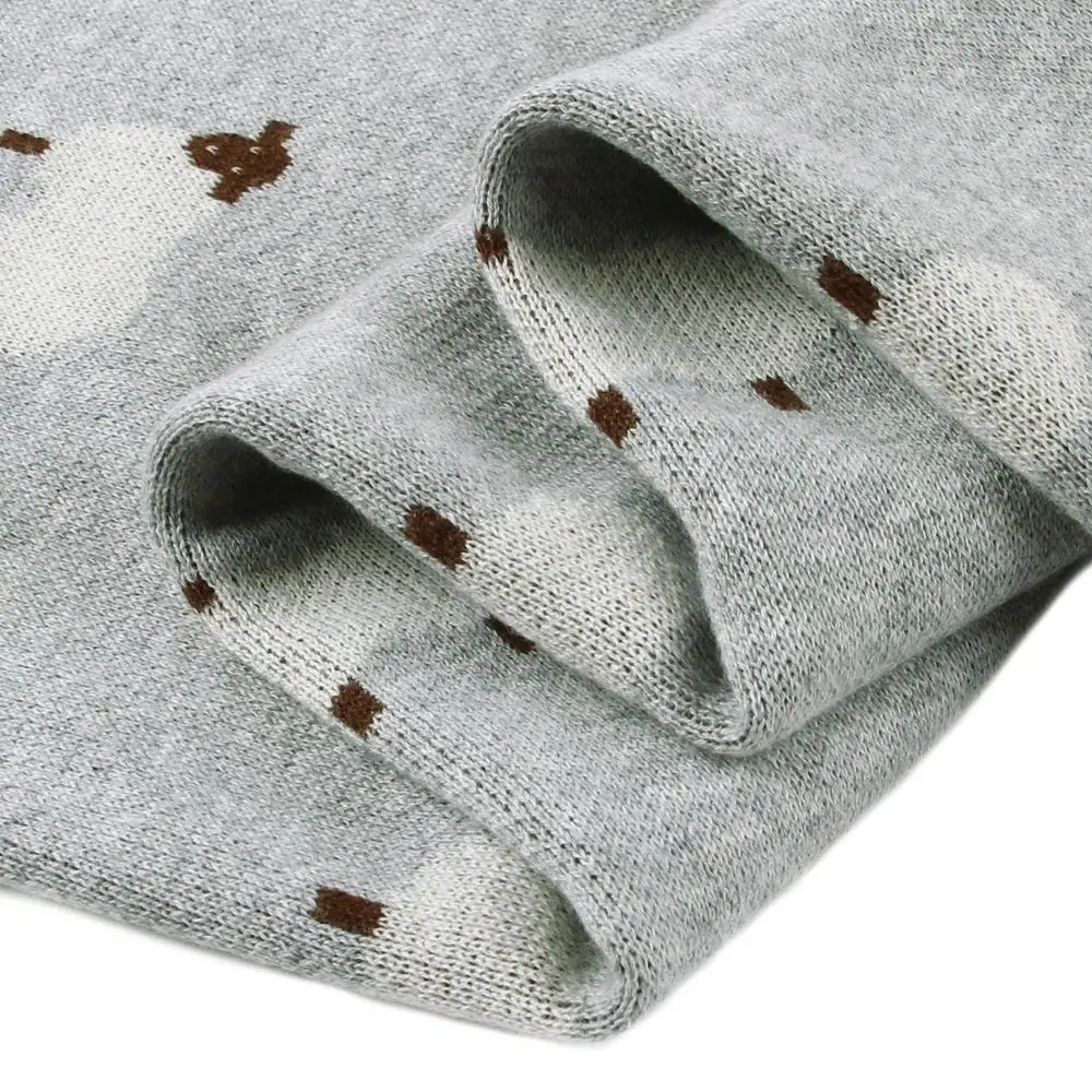 Baby Blankets Knitted Newborn Swaddle Stroller Bedding Wrap Cartoon Alpaca Infantil Boys Girls Receiving Blanket Children Quilts thumbnail 5