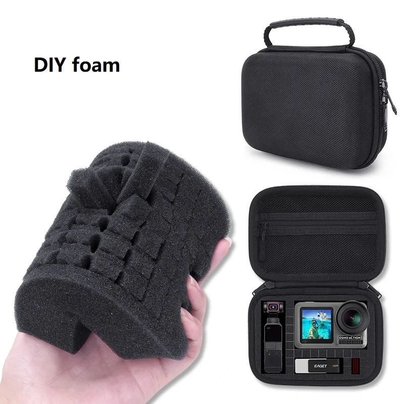 2.5 3.5 inch Shockproof Portable Storage Carry Handheld PTZ Drone Case Desktop mobile power bank hard drive Bag for gopro10/9 thumbnail 6