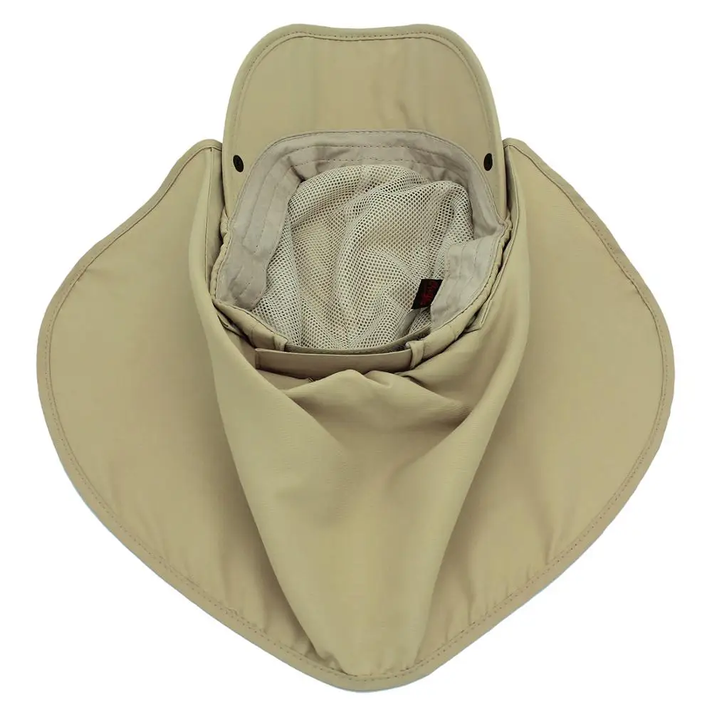 Connectyle Boys Girls Kids Summer UPF 50+ Sun Protection Cap Adjustable Quick Dry  Detachable Fishing Hat with Neck Flap thumbnail 6