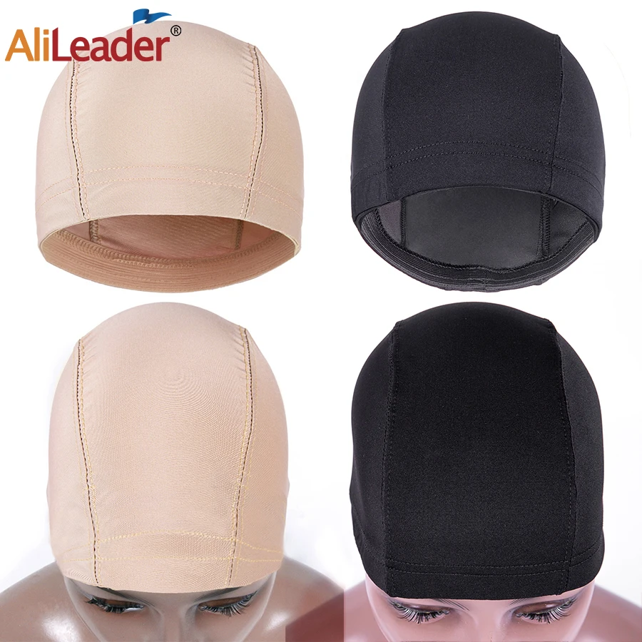 AliLeader S/M/L Elastic glueless wig caps for wig making Easier Sew In Hair Stretchable Weaving Cap Glueless Hair Net Wig Liner thumbnail 6