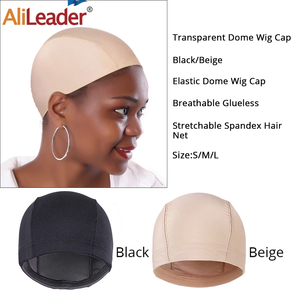 AliLeader S/M/L Elastic glueless wig caps for wig making Easier Sew In Hair Stretchable Weaving Cap Glueless Hair Net Wig Liner thumbnail 4