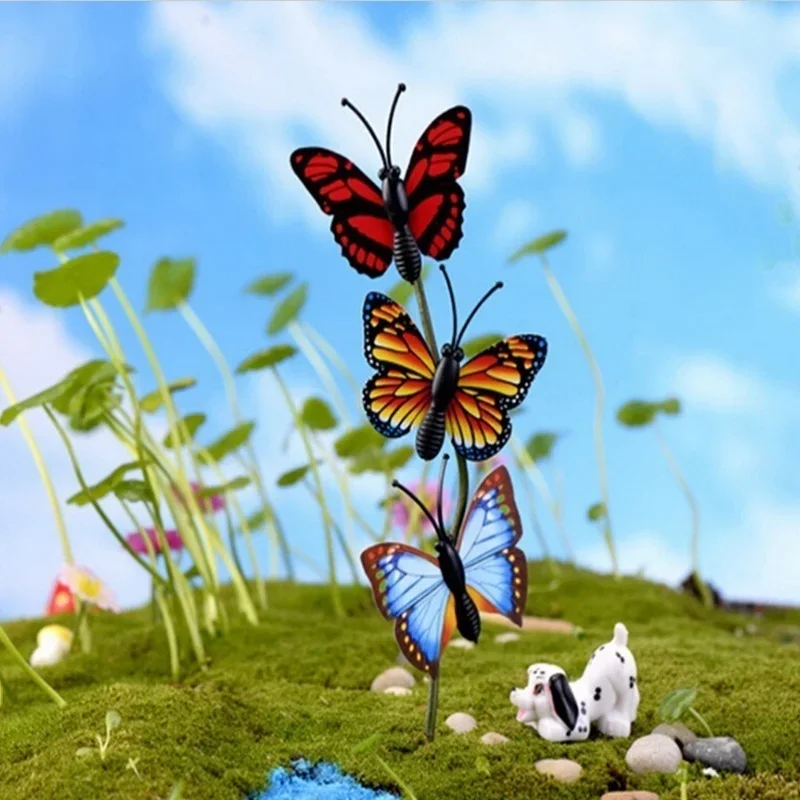 Bunch of Butterflies Garden Yard Planter Colorful Whimsical Butterfly Stakes Decoracion Outdoor Decor Flower Pots Decoration thumbnail 5