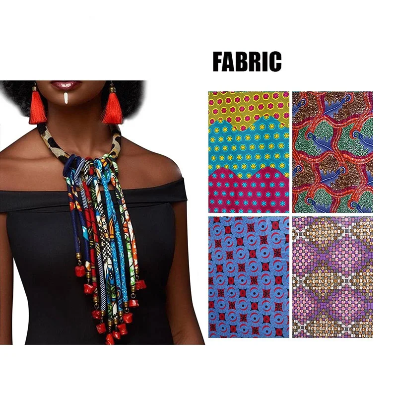 special link Ankara Beautiful Multi Strand Necklace African thumbnail 5