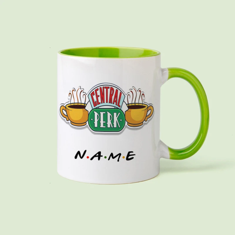 Personalised Name Friends Tv Show Central Perk Mug 11oz Ceramic Wholesale Coffee Mugs Tea Cup Surprised Gift For Friend thumbnail 5