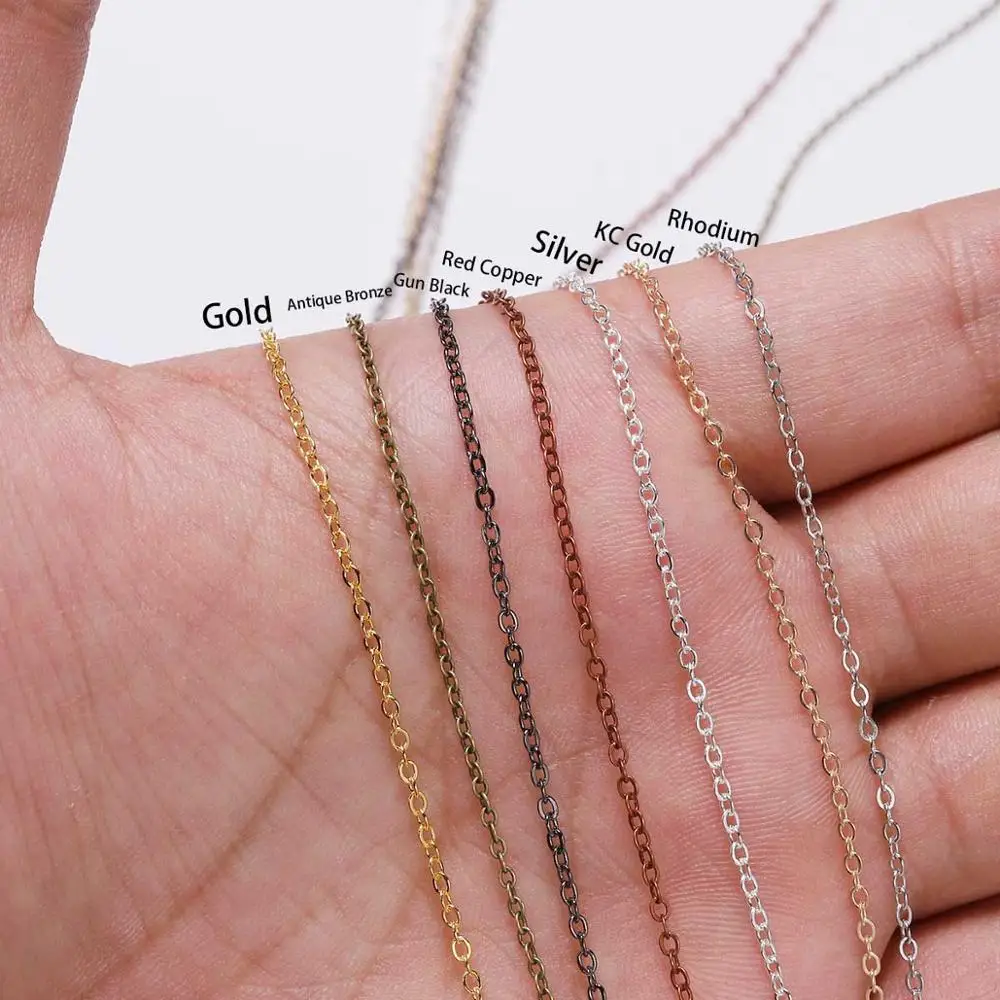 5 m/lot Gold/Bronze Plated Necklace Chain For Jewelry Making Findings DIY Necklace Chains Materials Handmade Supplies thumbnail 6