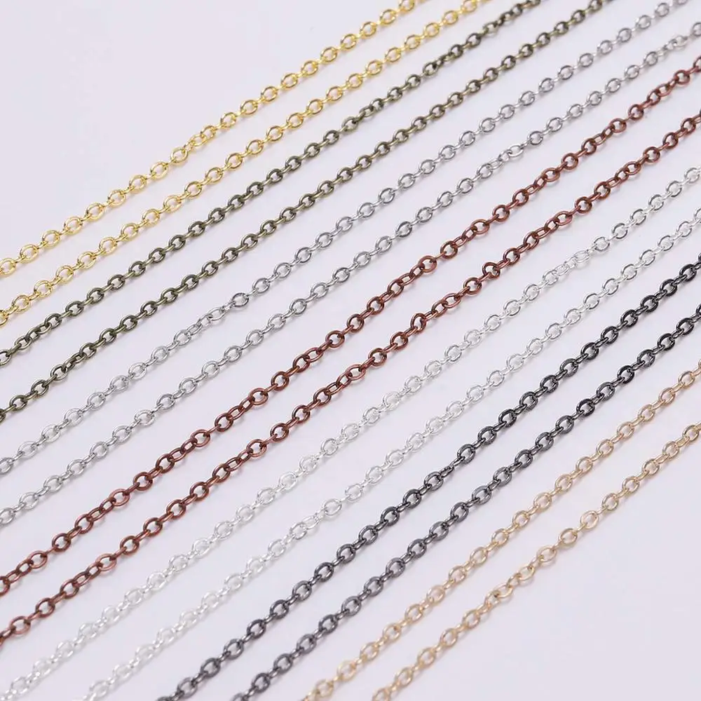 5 m/lot Gold/Bronze Plated Necklace Chain For Jewelry Making Findings DIY Necklace Chains Materials Handmade Supplies thumbnail 3
