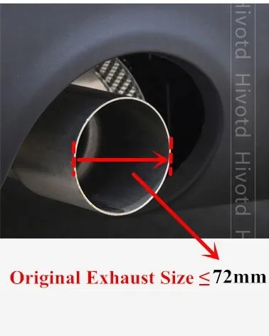 1 Piece Universal Carbon Mini Cooper 85mm / 72mm Exhaust Tips For R55 R56 R57 R58 R59 R60 R61 F54 F56 F57 F60 JCW Muffler Pipes thumbnail 5