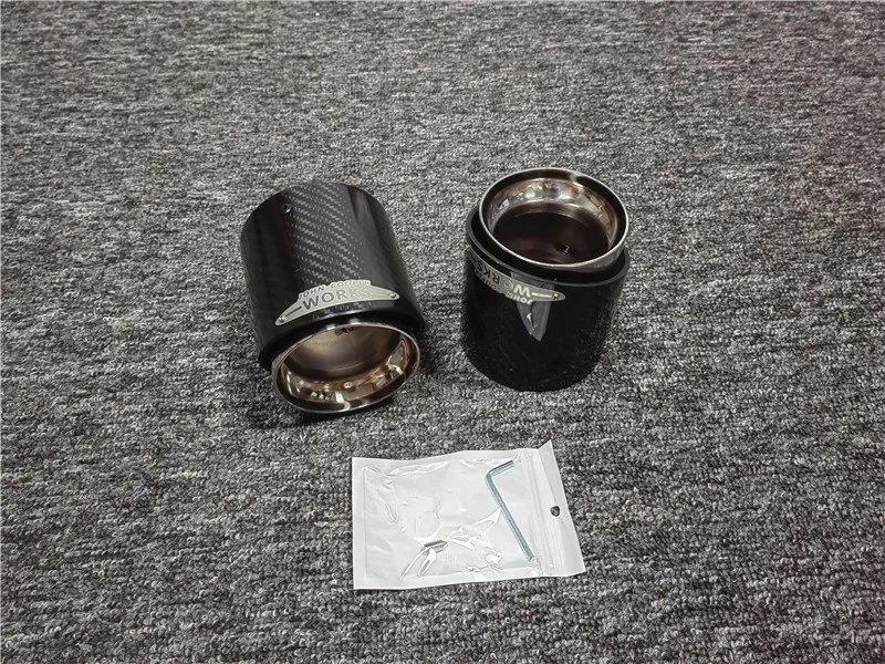 1 Piece Universal Carbon Mini Cooper 85mm / 72mm Exhaust Tips For R55 R56 R57 R58 R59 R60 R61 F54 F56 F57 F60 JCW Muffler Pipes thumbnail 4
