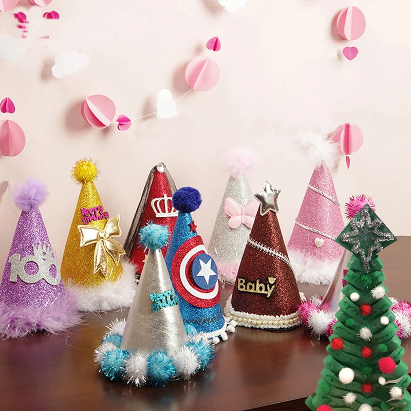 10/15/20/25/30mm Glitter Pompom Fluffy Plush Craft DIY Pom pom Fur Ball Christmas Decoration Kids Toys Dolls Accessories 100pcs thumbnail 6