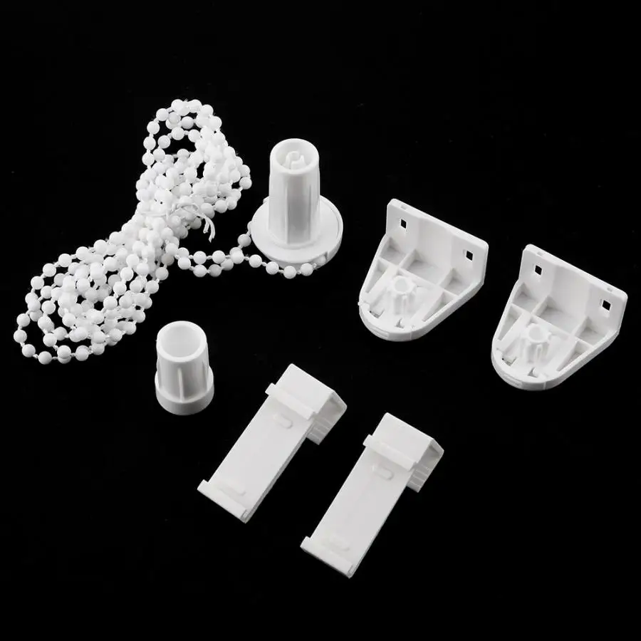 Smart Home 17mm Roller Blind Shade Bracket Side Pulley Chain Repair Fitting Kit Window Treatments Curtains made of beads thumbnail 6
