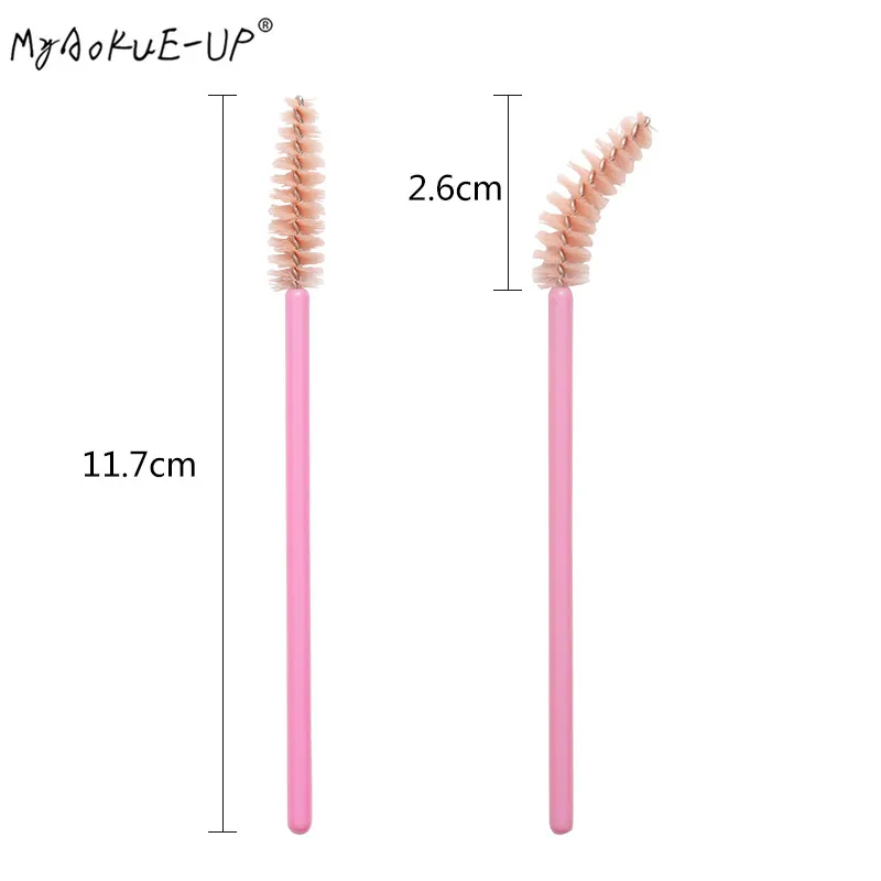 50pcs Disposable Nylon Mascara Wand Applicator Eyelash Brushes For Eyelash Extension women Makeup Brush Tools thumbnail 5