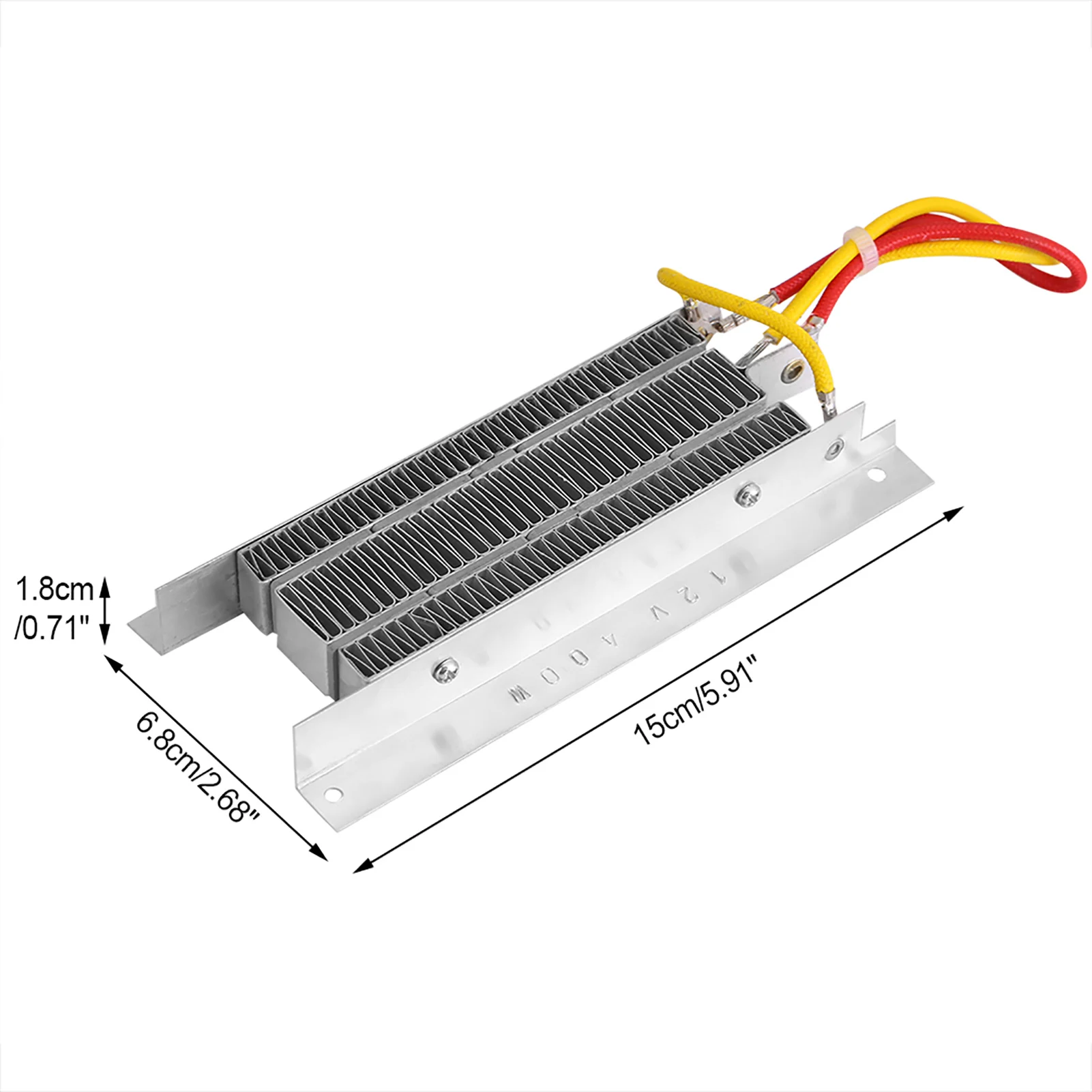 12V 400W Electric Ceramic Heater Thermostatic Insulation PTC Heating Electric Heater Parts thumbnail 3
