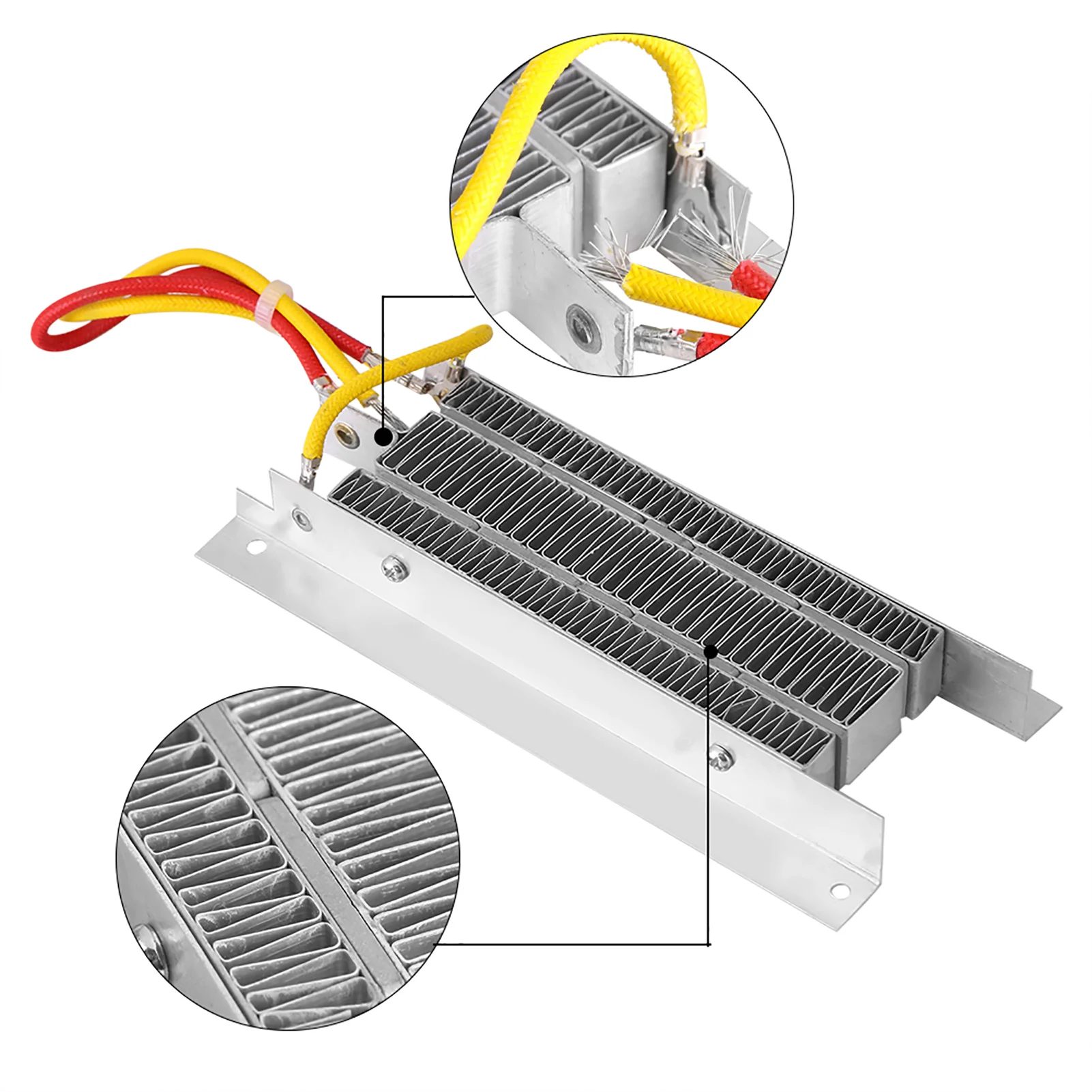 12V 400W Electric Ceramic Heater Thermostatic Insulation PTC Heating Electric Heater Parts thumbnail 2