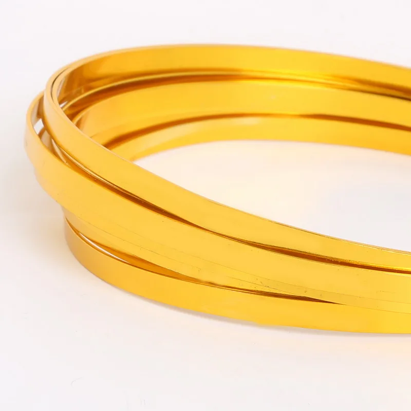 Soft Gold Aluminium Wire 1/1.5/2/2.5/5mm Beading Wire For Bracelet Necklace Jewelry Making DIY Jewelry Craft Accessories thumbnail 5