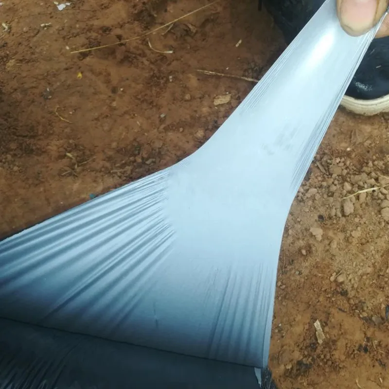30m 0.012mm PE Mulch Film Silver Black Plastic Mulch Garden Ground Cover Film Frost Protection Keep Warm Weed Control thumbnail 6