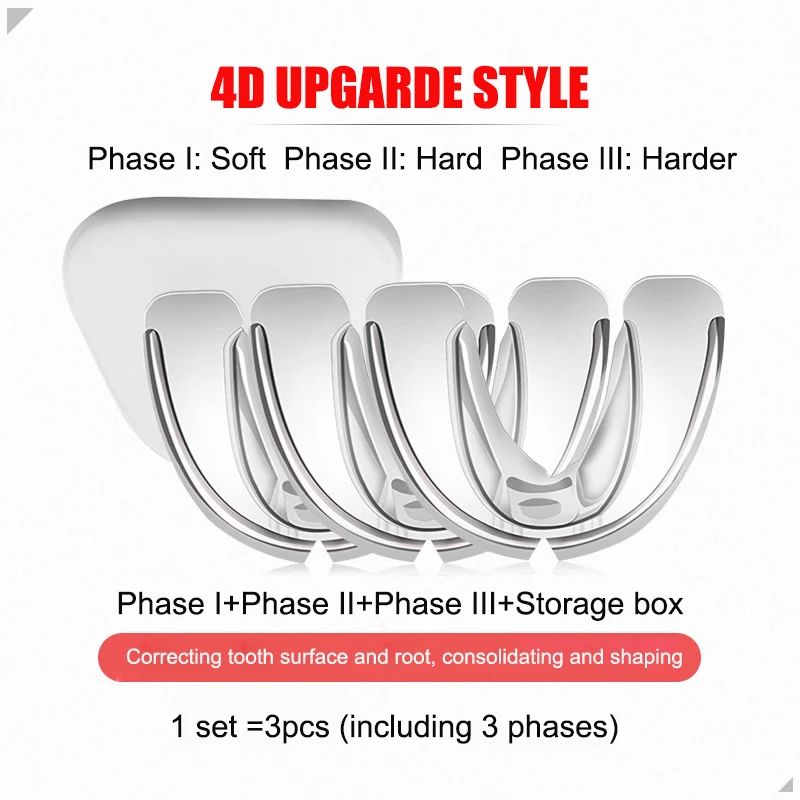 Orthodontic Braces Dental Braces Smile Teeth Alignment Trainer Instanted Silicone Teeth Retainer Mouth Guard Braces Tooth Tray thumbnail 6