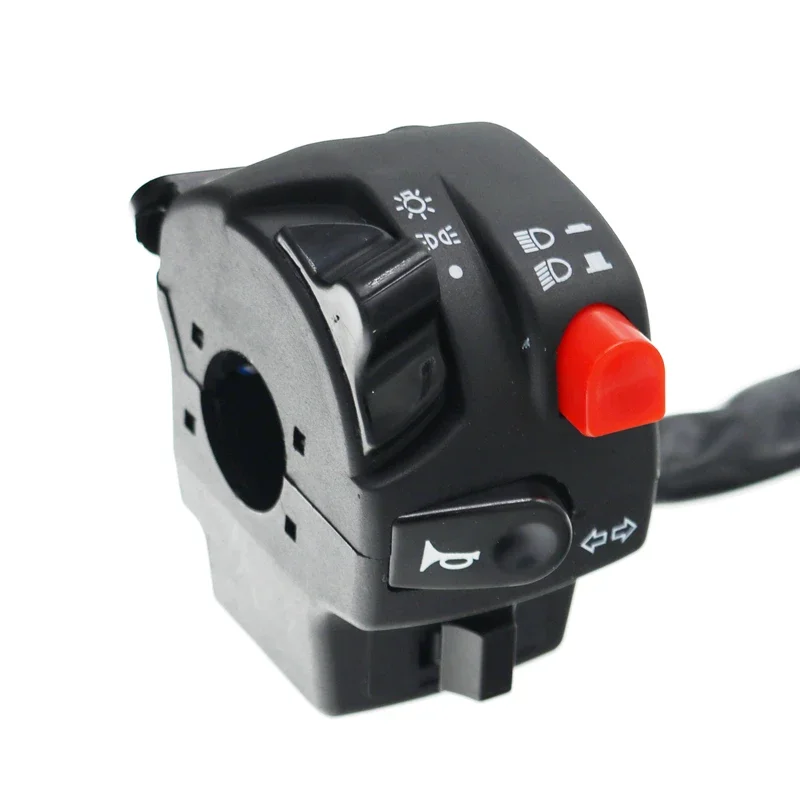 MotoLovee 22mm Motorcycle Switches Motorbike Horn Button Turn Signal Electric Fog Lamp Light Start Handlebar Controller Switch thumbnail 6