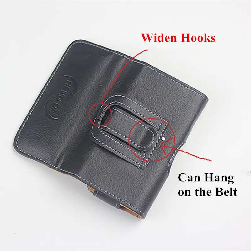 Universal 2.6-6.0 Inch Anti-drop Mobile Phone Waist Belt Clip Bags Case Cover for iPhone Samsung Huawei with Magnetic Buckle thumbnail 6