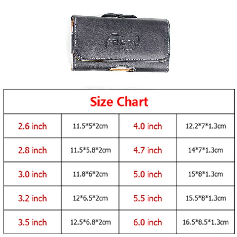 Universal 2.6-6.0 Inch Anti-drop Mobile Phone Waist Belt Clip Bags Case Cover for iPhone Samsung Huawei with Magnetic Buckle thumbnail 5