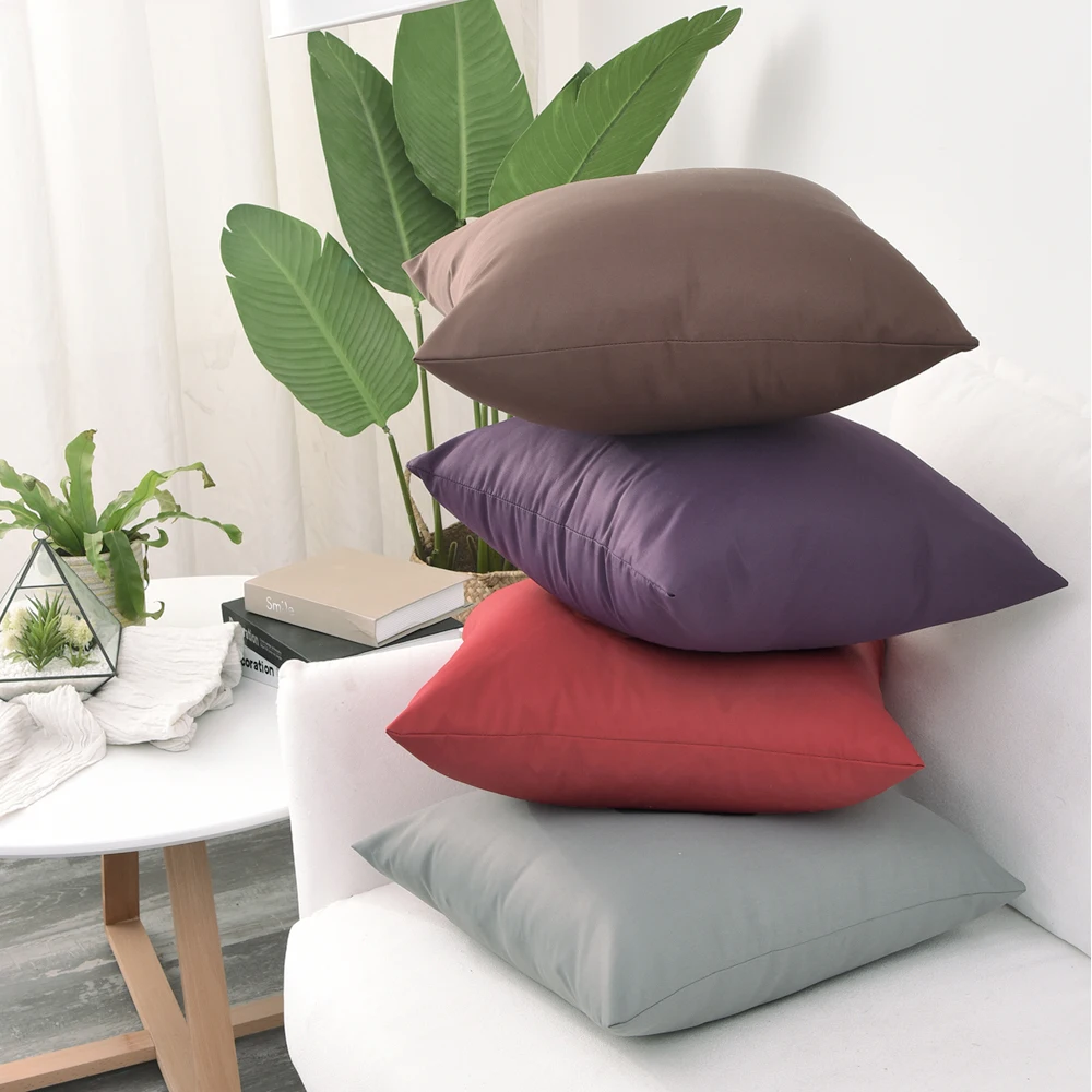 45*45 /60*60CM Twill Waterproof Solid Garden Cushion Cover For Patio, Couch, Tent, Balcony , Sofa HT-PTWDC-Al thumbnail 6