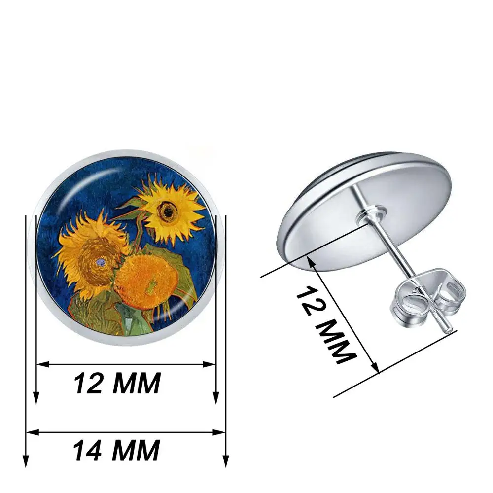 Personalized Custom Earrings Photo Mum Dad Baby Children Grandpa Parents Custom LOGO Designed Photo Ear Studs For Anniversary thumbnail 4