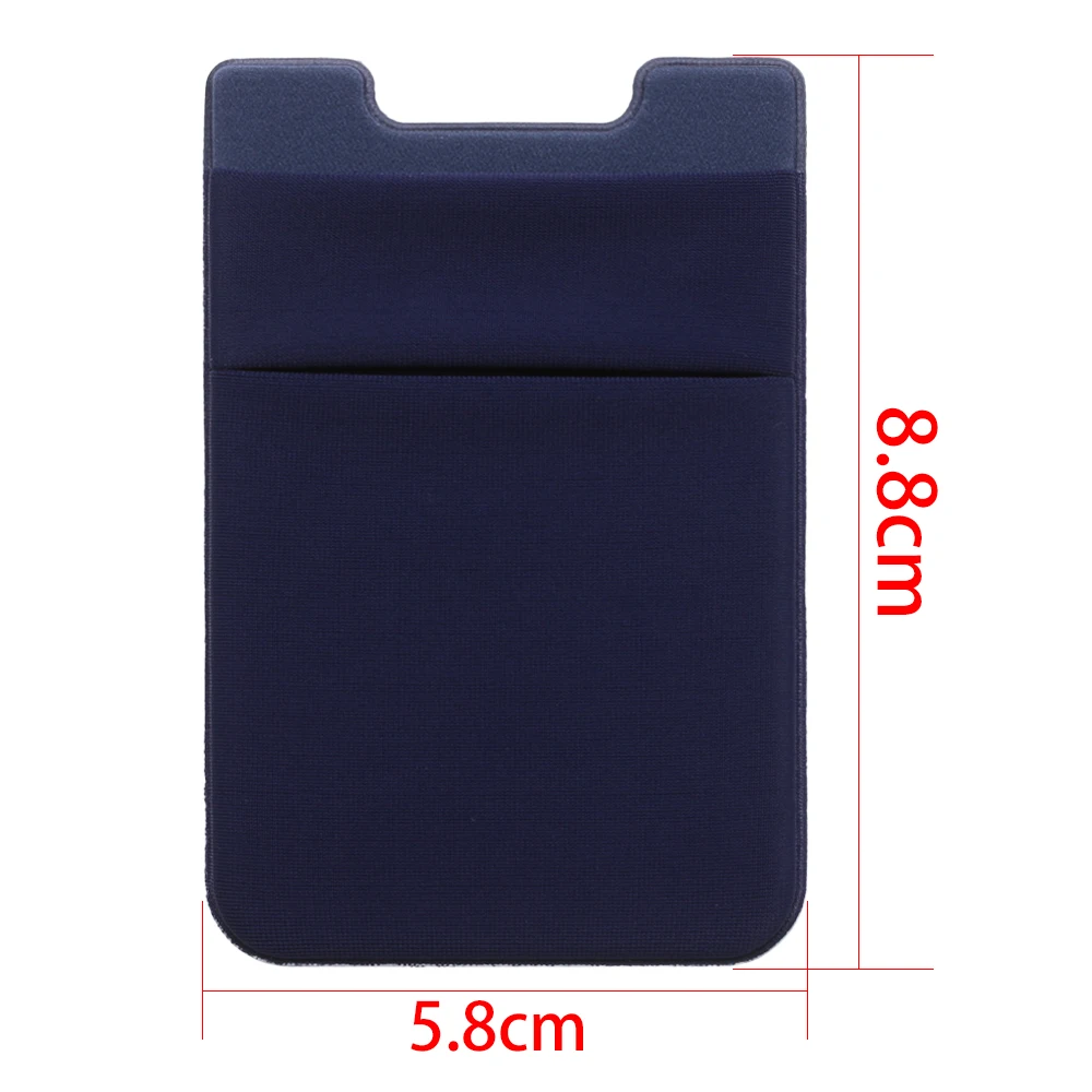 1Pcs Adhesive Sticker Phone Pocket Cell Phone Stick On Card Wallet Stretchy Credit Cards ID Card Holder Pouch Sleeve thumbnail 6