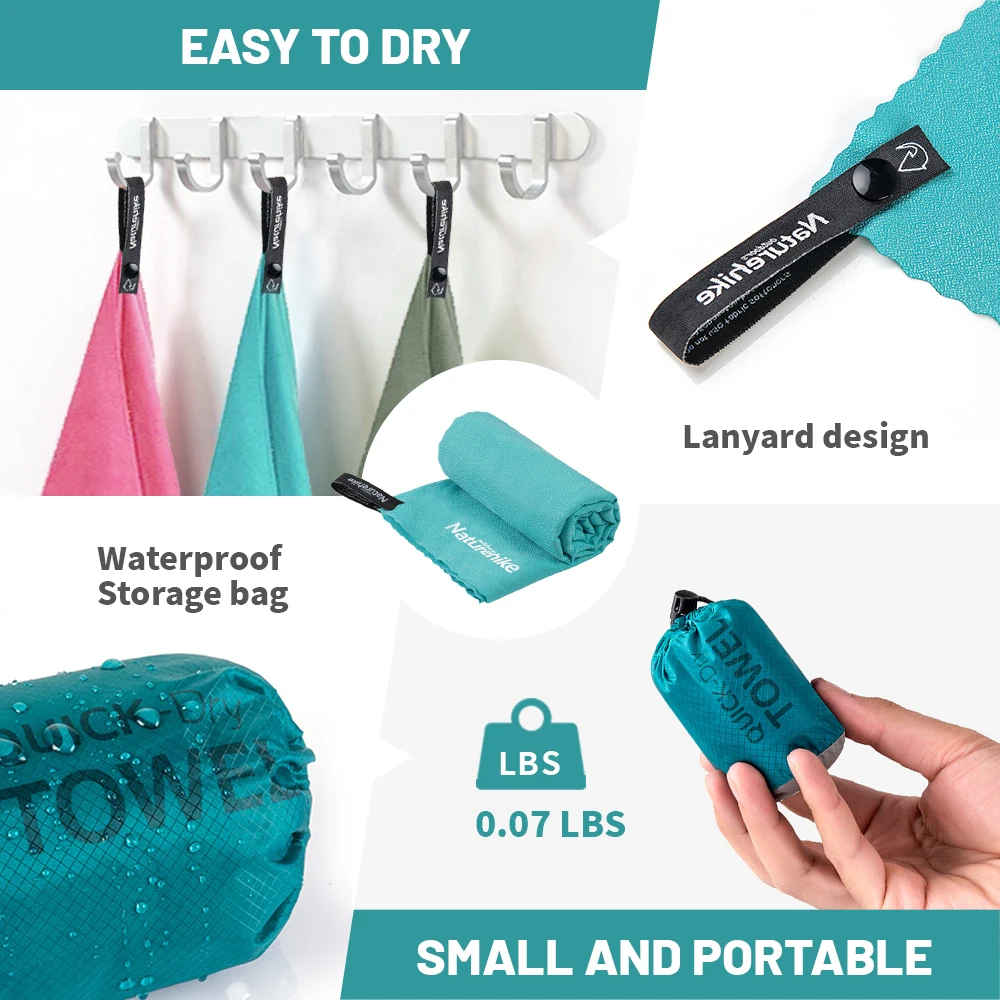 Naturehike Beach Towel Microfiber Outdoor Camping Quick Dry Towel Swimming Bath Towel Gym Golf Towel Ultralight Travel  Towel thumbnail 2