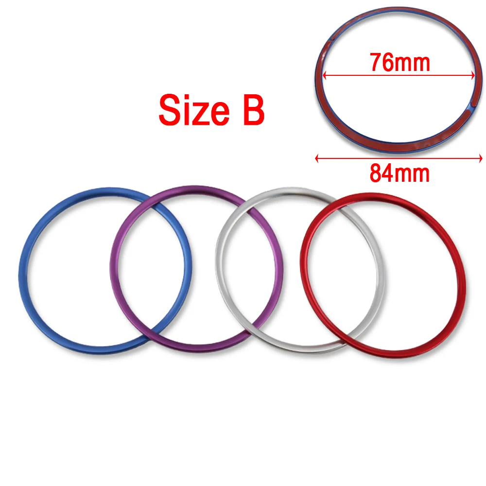 For Audi TT 8J MK3 A1 A3 S3 8V A4 B8 A5 8K 8T A6 S6 C7 S5 RS4 Q2 Sportback Car Steering Decorate Ring Sticker Trim Cover Styling thumbnail 6