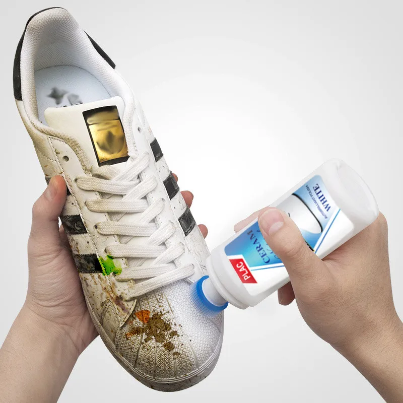 iawesome White Shoes Cleaner Polish Cleaning Tool For Casual Leather Shoe Sneakers Shoe Brushes Spong Supplies Magic Refreshed thumbnail 2