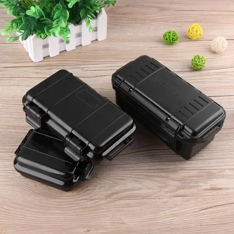 Waterproof Safety Box abs Plastic Storage Box Outdoor Phone Electronic Gadgets Airtight Survival Case Container With Foam Lining thumbnail 2