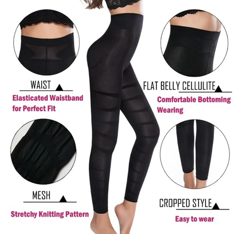 Shapewear Anti Cellulite Compression Leggings Leg Slimming Body Shaper High Waist Tummy Control Panties Thigh Sculpting Slimmer thumbnail 2
