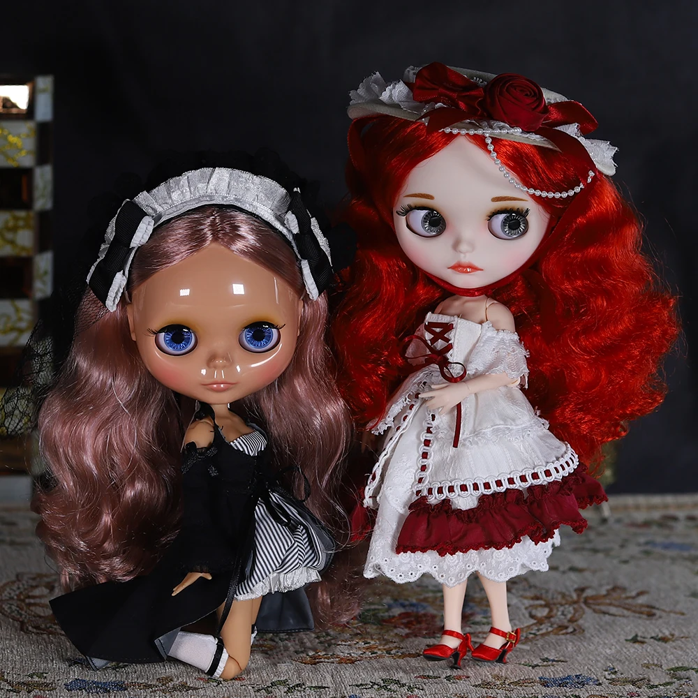 ICY DBS Blyth Doll Joint Body 30CM BJD Toy White Shiny Face and frosted Face with Extra Hands AB and Panel 1/6 DIY Fashion Doll thumbnail 3