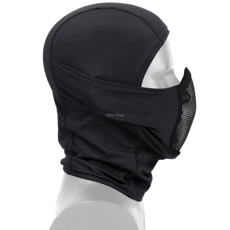 Tactical Full Face Steel Mesh Mask Hunting Airsoft Paintball Mask Headgear CS Game Motorcycle Shooting Cycling Protective Masks thumbnail 4