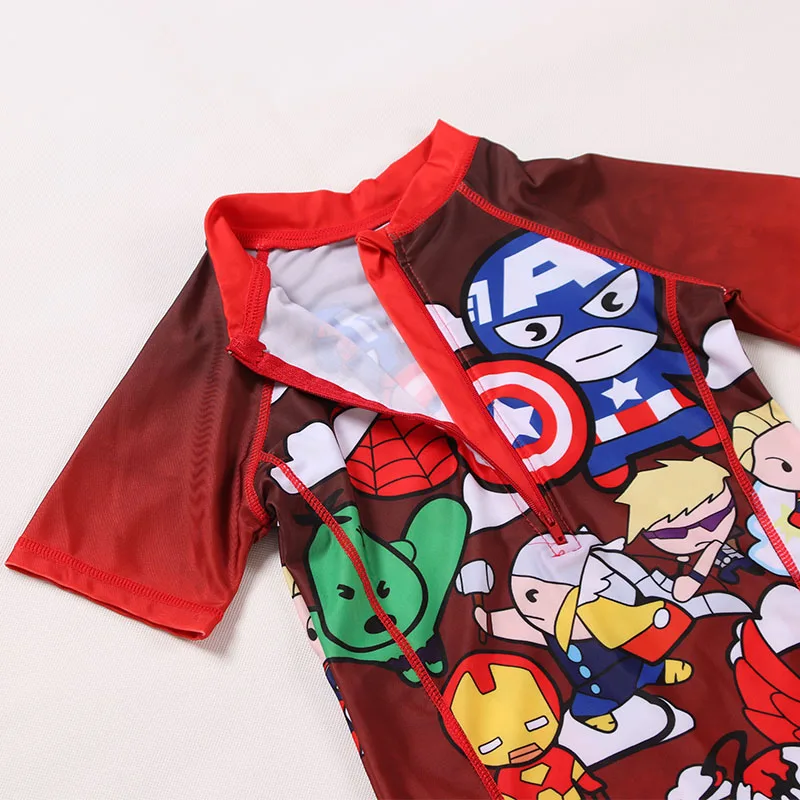 Swimsuit Boy Cool Cartoon Print Swimwear Children One Piece Sunscreen Quick Drying Beachwear Baby Toddler Swimming Suit thumbnail 4
