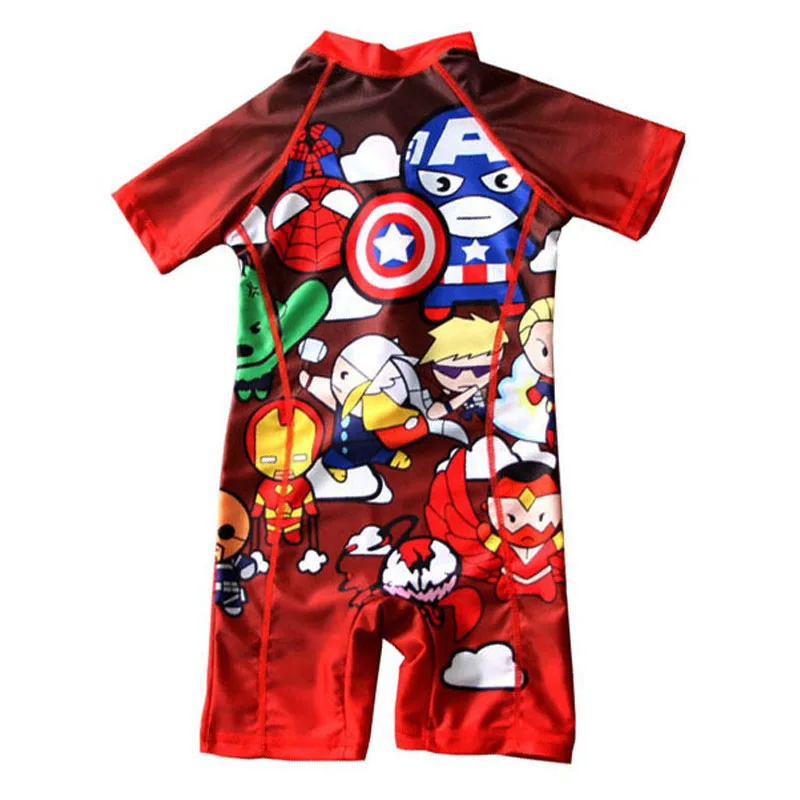 Swimsuit Boy Cool Cartoon Print Swimwear Children One Piece Sunscreen Quick Drying Beachwear Baby Toddler Swimming Suit thumbnail 2