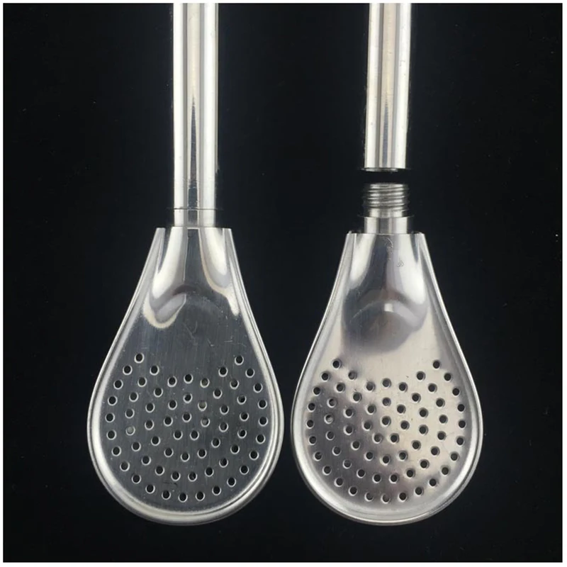 Washable Drinking Straw Spoon Tea Filter Yerba Mate With Cleaning Brush Tea Straws Bombilla Gourd Reusable Coffee Tea Tools thumbnail 4