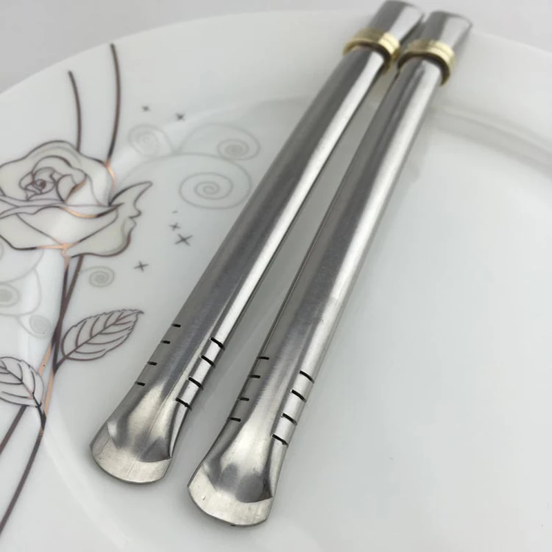 Drinking Straw Stainless Steel Yerba Mate Straw Filter Spoons Reusable Metal Pro Tea Tools Strainer For Coffee Juice Tea Scoop thumbnail 2