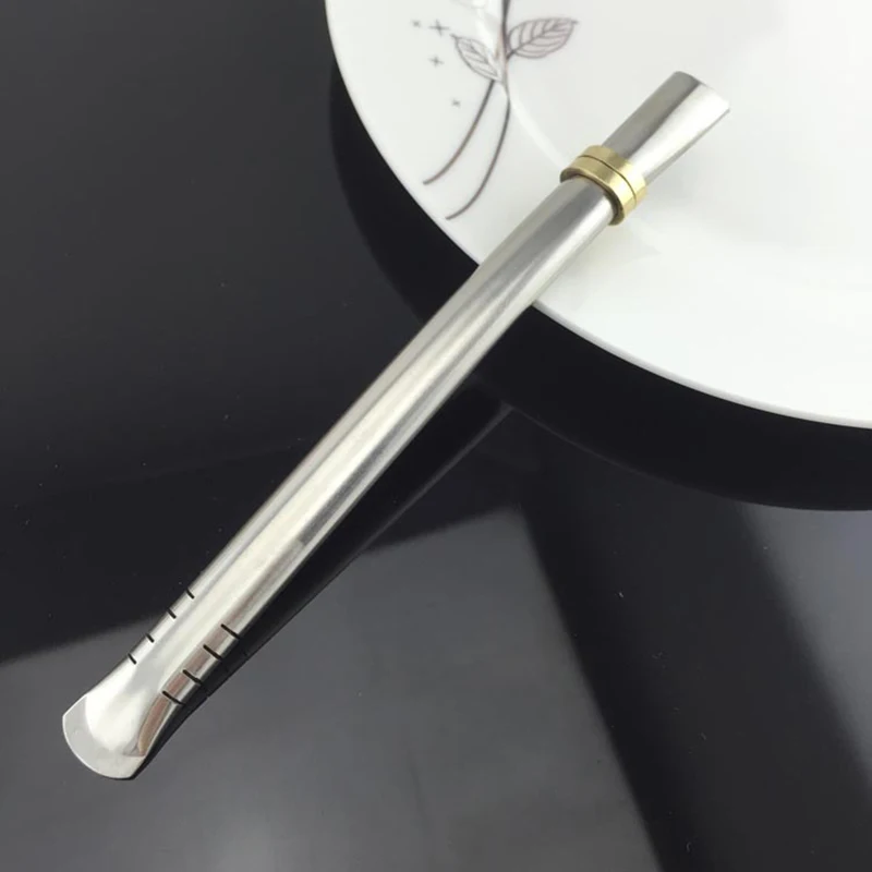 Drinking Straw Stainless Steel Yerba Mate Straw Filter Spoons Reusable Metal Pro Tea Tools Strainer For Coffee Juice Tea Scoop thumbnail 3