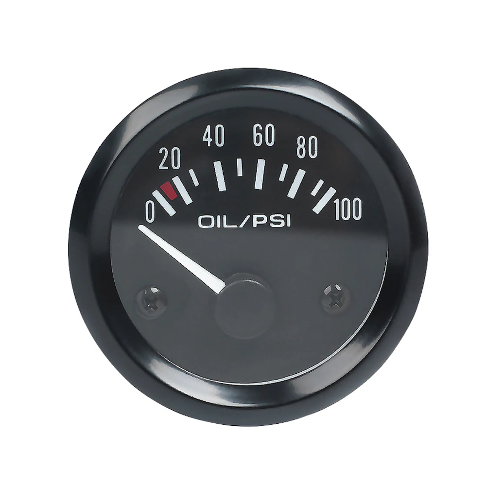 Vehicle Meter 12V Automobile Car Gauge 2" 52mm Water Temp Oil Temp Oil Press Fuel Volts Oil press kg Ammeter Gauge Black Shell thumbnail 5