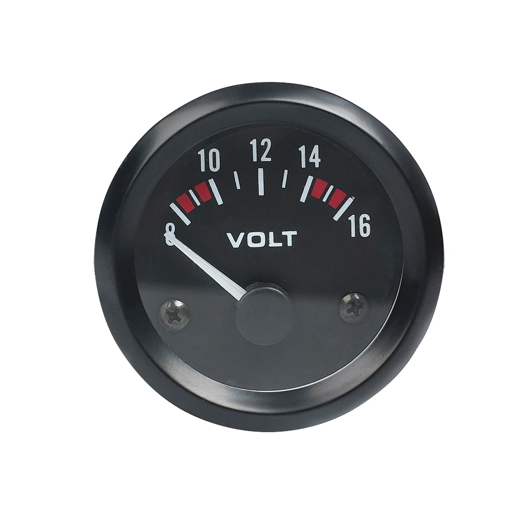 Vehicle Meter 12V Automobile Car Gauge 2" 52mm Water Temp Oil Temp Oil Press Fuel Volts Oil press kg Ammeter Gauge Black Shell thumbnail 2