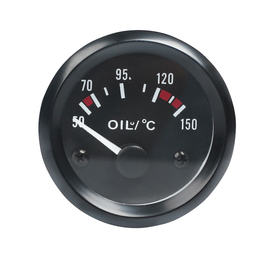 Vehicle Meter 12V Automobile Car Gauge 2" 52mm Water Temp Oil Temp Oil Press Fuel Volts Oil press kg Ammeter Gauge Black Shell thumbnail 4
