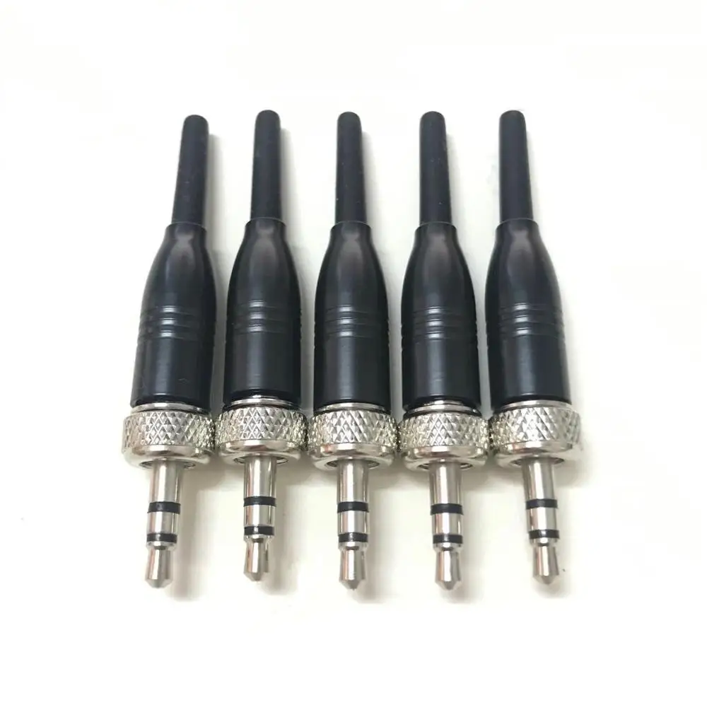 5pcs/10pcs 1/8in. Lock Microphones Connector for Sennheiser Sony Headset Lavalier Mic